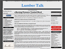 Tablet Screenshot of lumbertalk.com